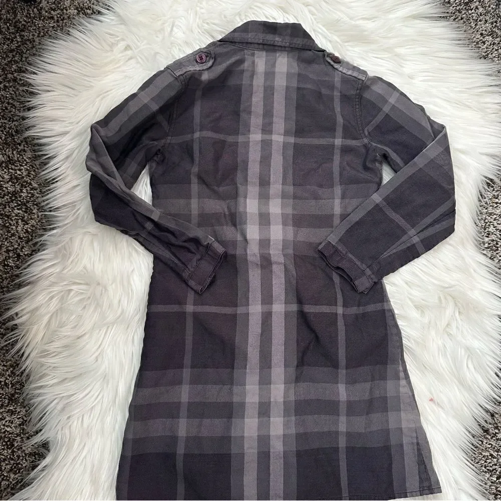 [Burberry] Girls Purple Tunic Shirt Dress - Size 5T